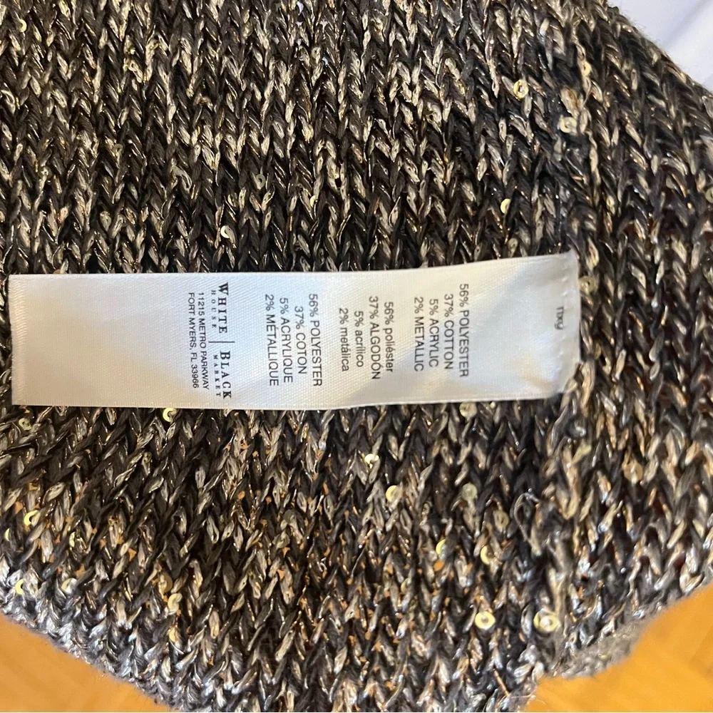 White House Black Market Long Sequin Cardigan - Picture 5 of 5